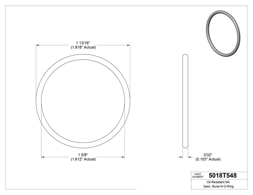 Technical drawing - 5018T548